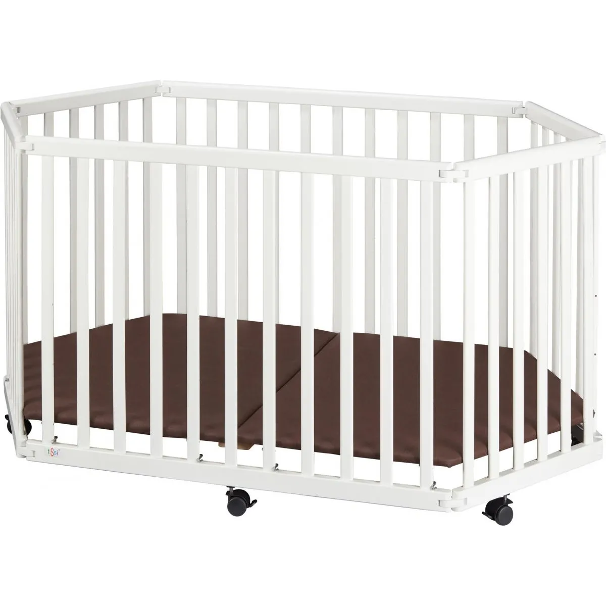 tiSsi Parc Playpen blanc avec matelas
