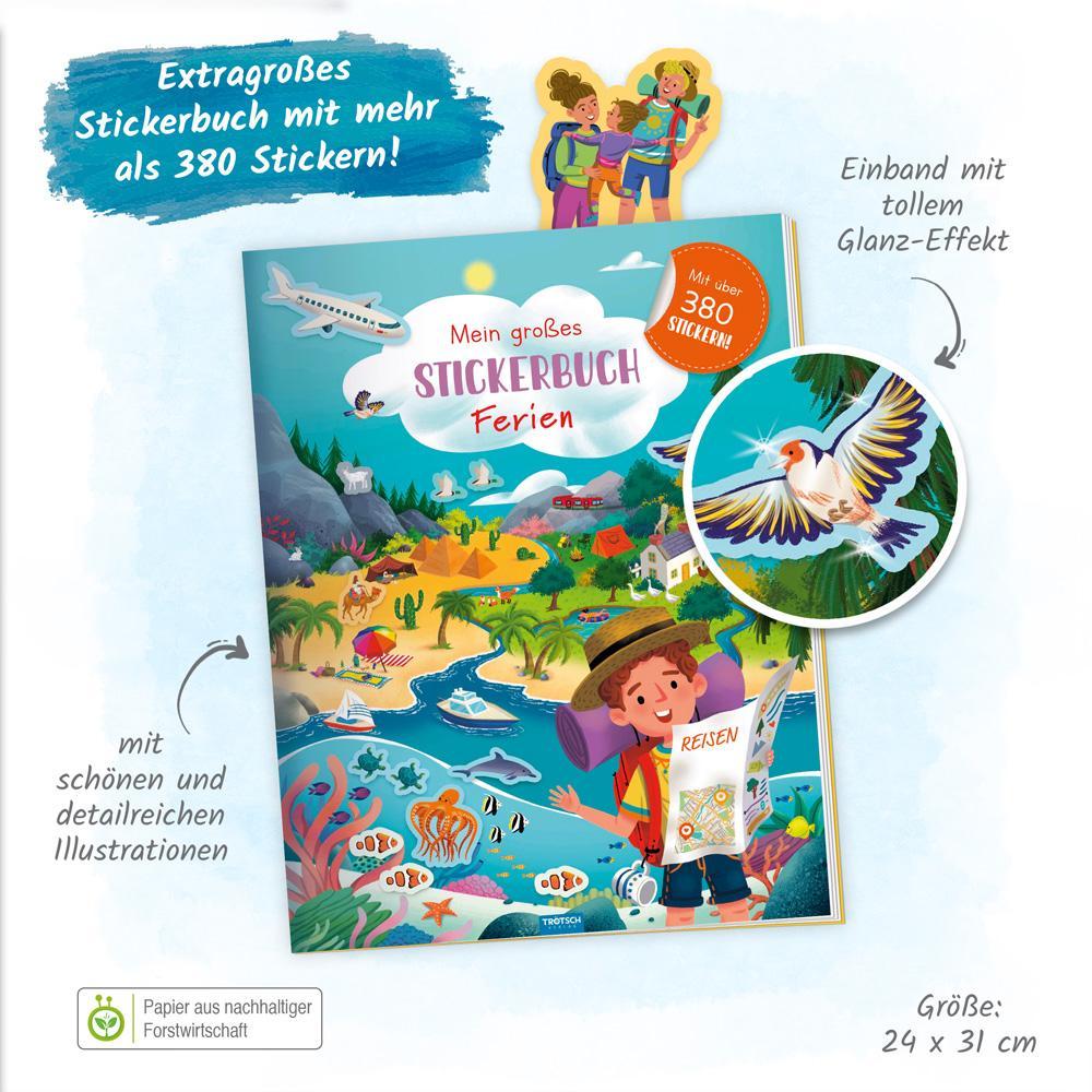Trötsch Stickerbuch Mein großes Stickerbuch Ferien