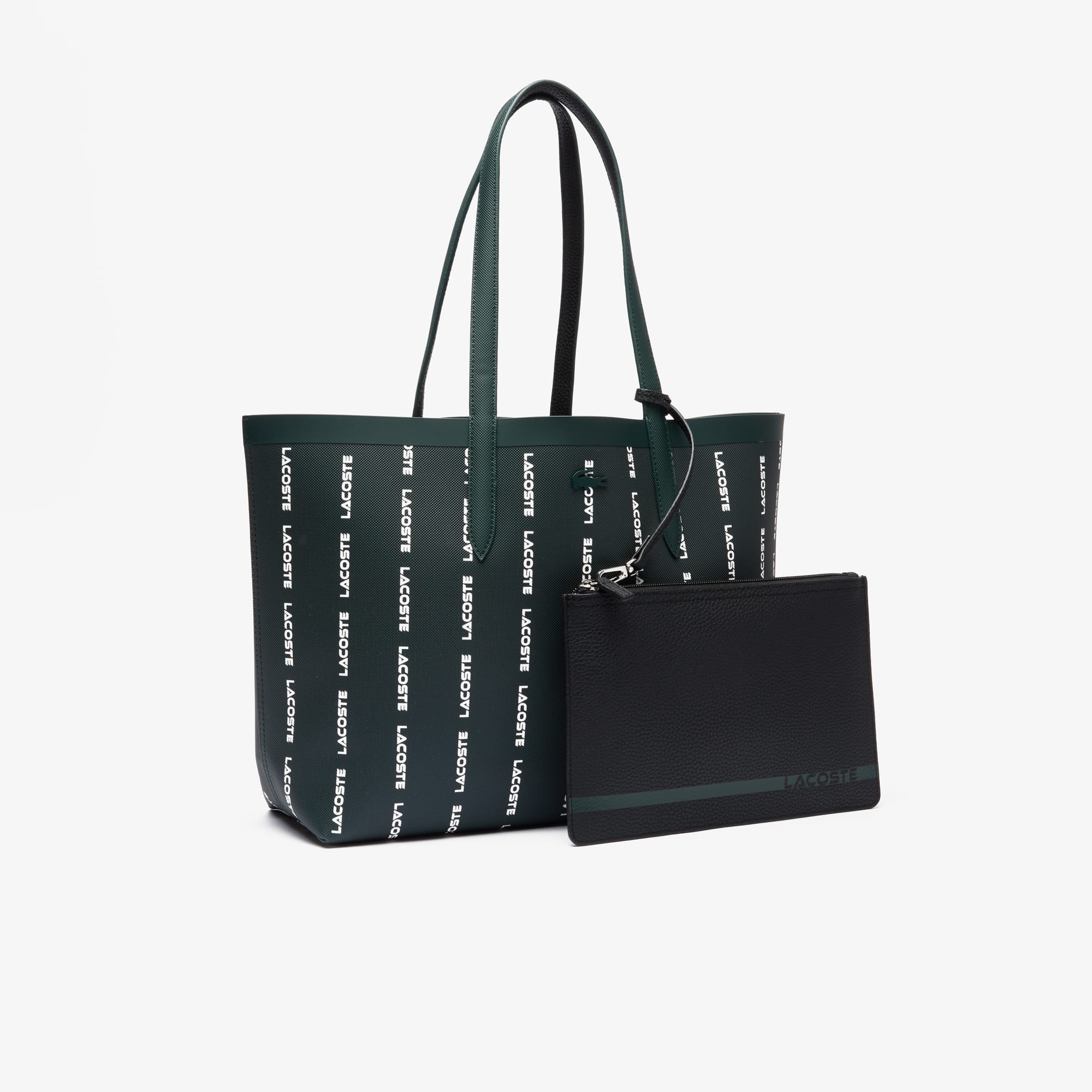 Sac cabas Anna réversible imprimé all-over Sacs à main & Cabas - Vert - Lacoste - Femme