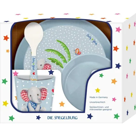 Die Spiegelburg Geschenkset Elefant & Löwe BabyGlück