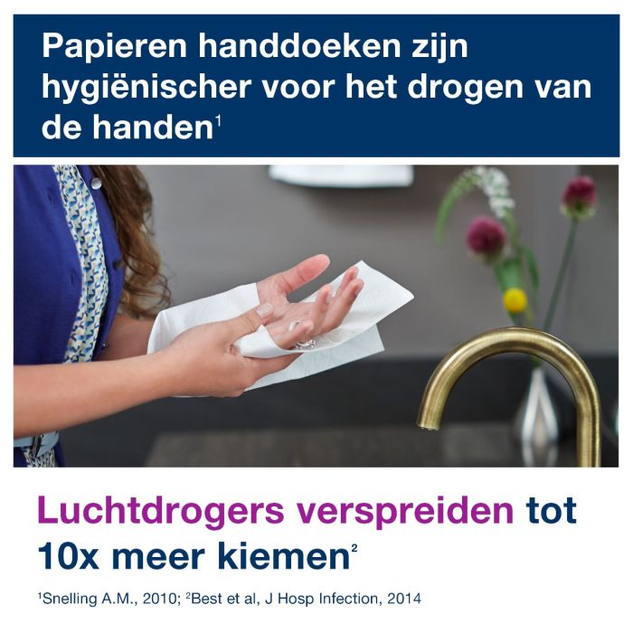 Tork 100297 H2 Xpress Multifold papieren handdoeken Premium H2 extra zacht 2-laags wit (100297)