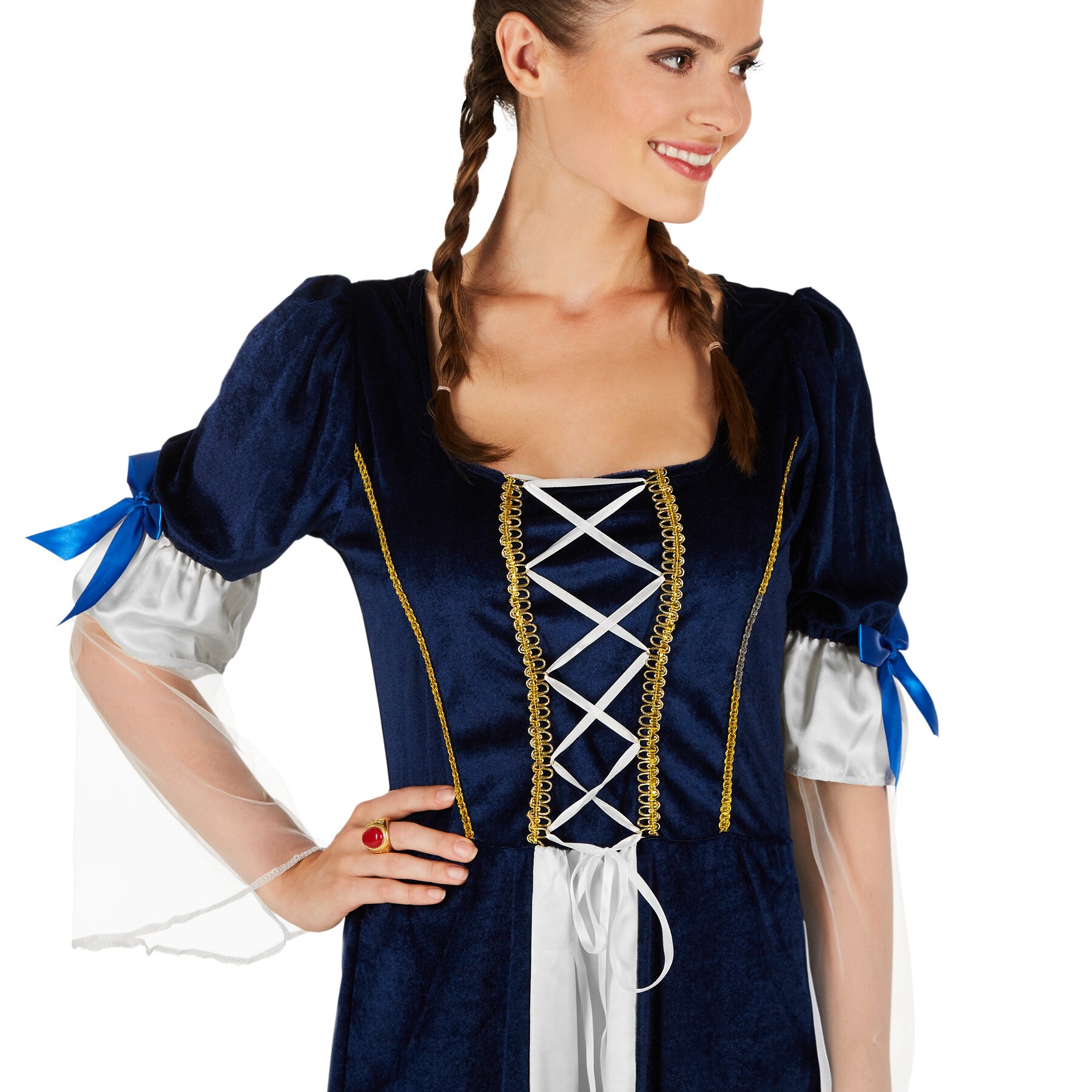 tectake® Frauenkostüm Königstochter