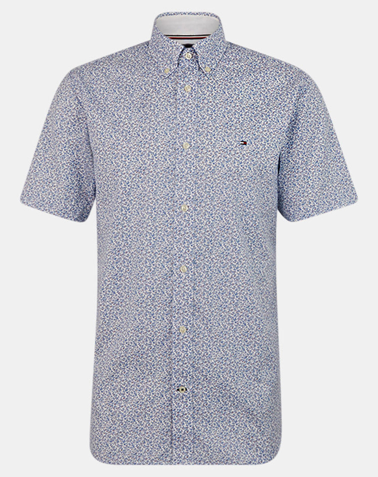Tommy Hilfiger Chemise Regular Soft à fleurs  bleu/blanc