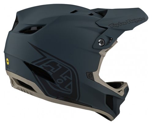 Casque Integral Troy Lee Designs D4 COMPOSITE Turquoise Gris