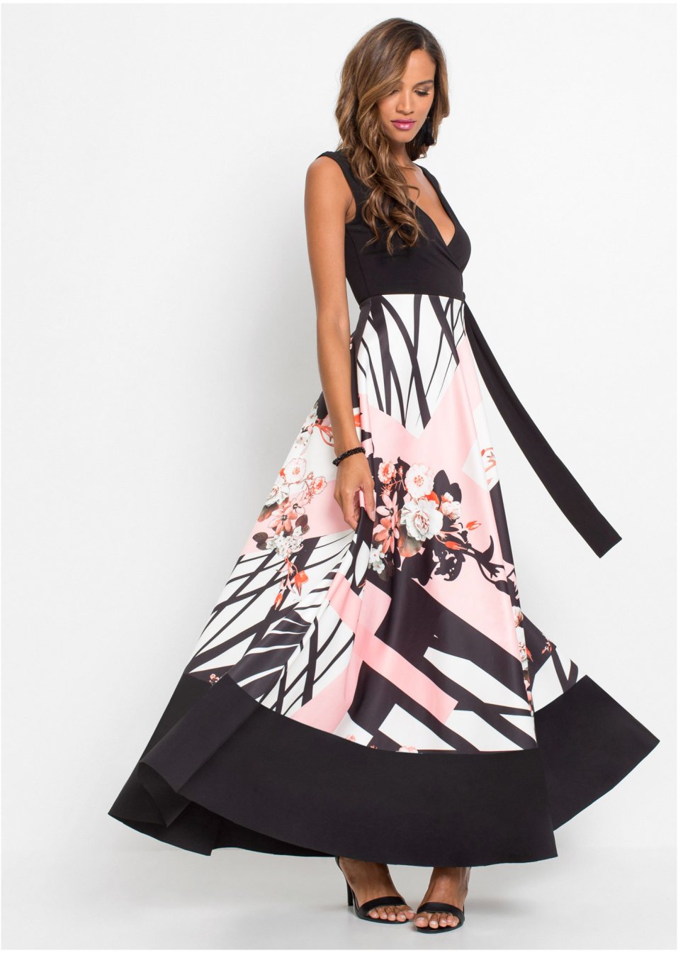 Robe à motif en taille courte