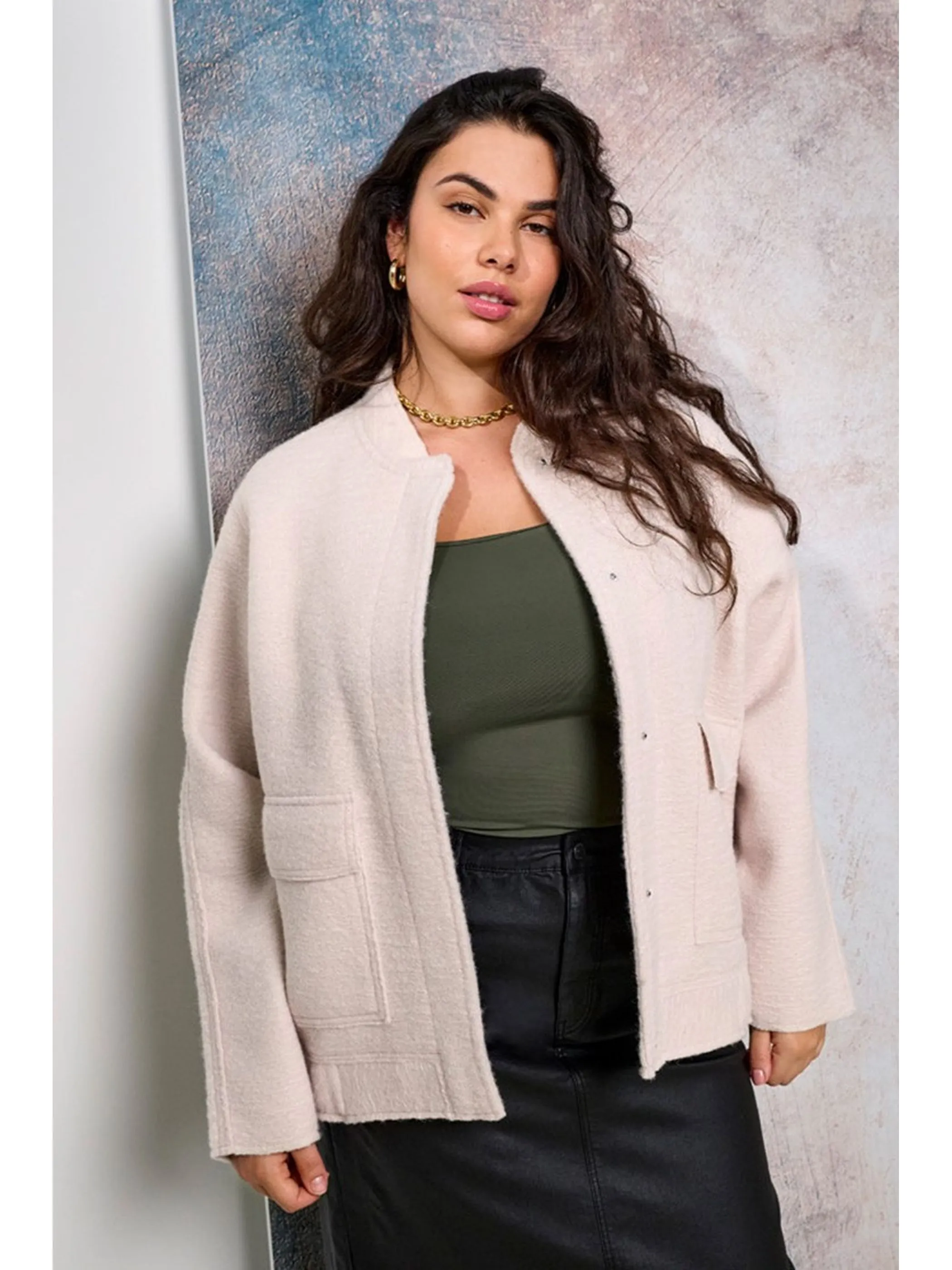 Only Carmakoma CARSANNE BOUCLE BOMBE Jacke