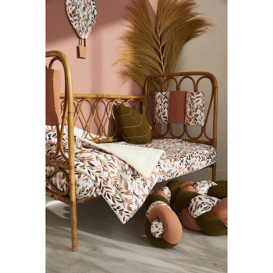 Caramel Forest Tour de lit modulable & respirant   Imprimé feuillages cassonade        de               BB&Co