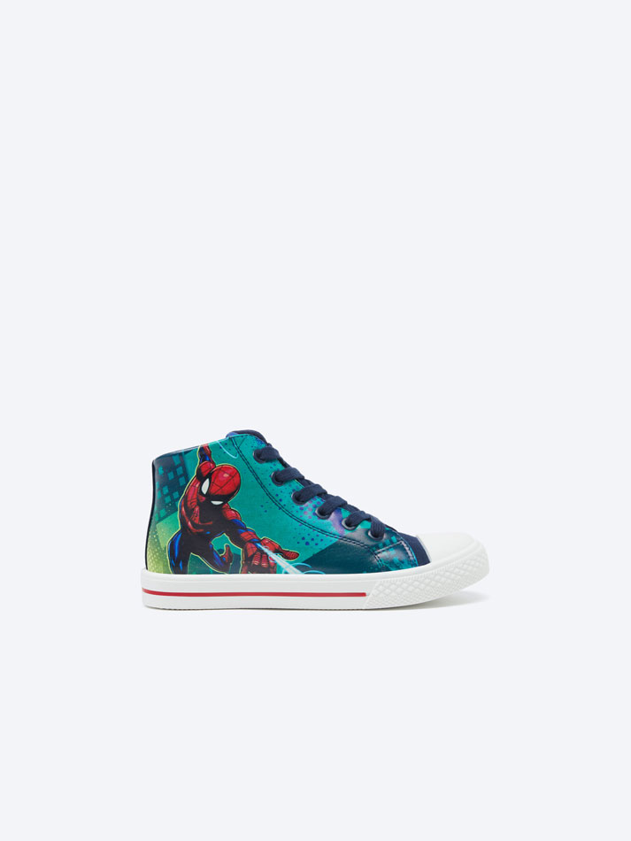 Tênis Bota Homem-Aranha Marvel - Azul Marinho