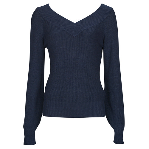 Vero Moda - VMNEWLEXSUN LS DOUBLE V-NCK BLOU GA REP2 - Marine