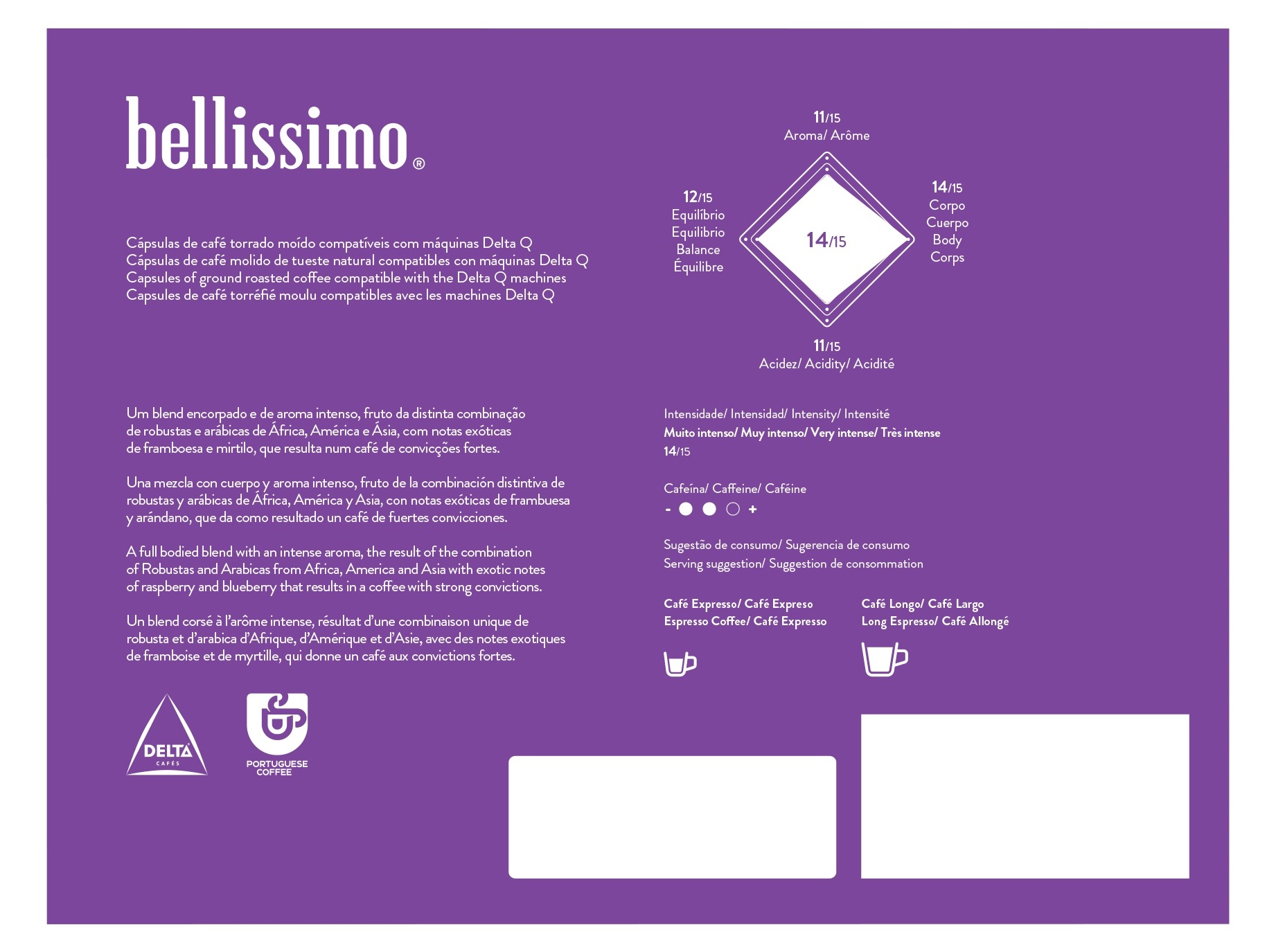 CÁPSULAS CAFÉ BELLISSIMO AROMA SUPREMO 30 UN