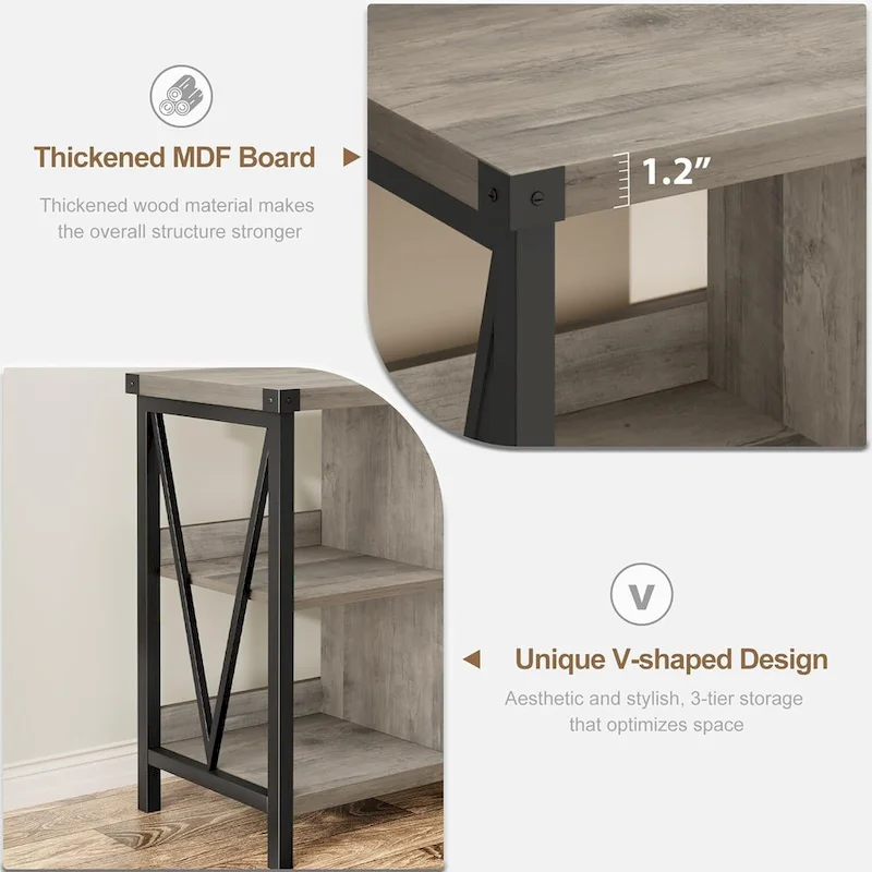 8 Cube Storage Organizer Bookcases, 3 Tier Metal Horizontal Bookcase