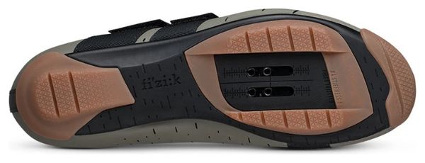 Chaussures Gravel Fizik Terra Powerstrap X4 Mud Caramel / Vert