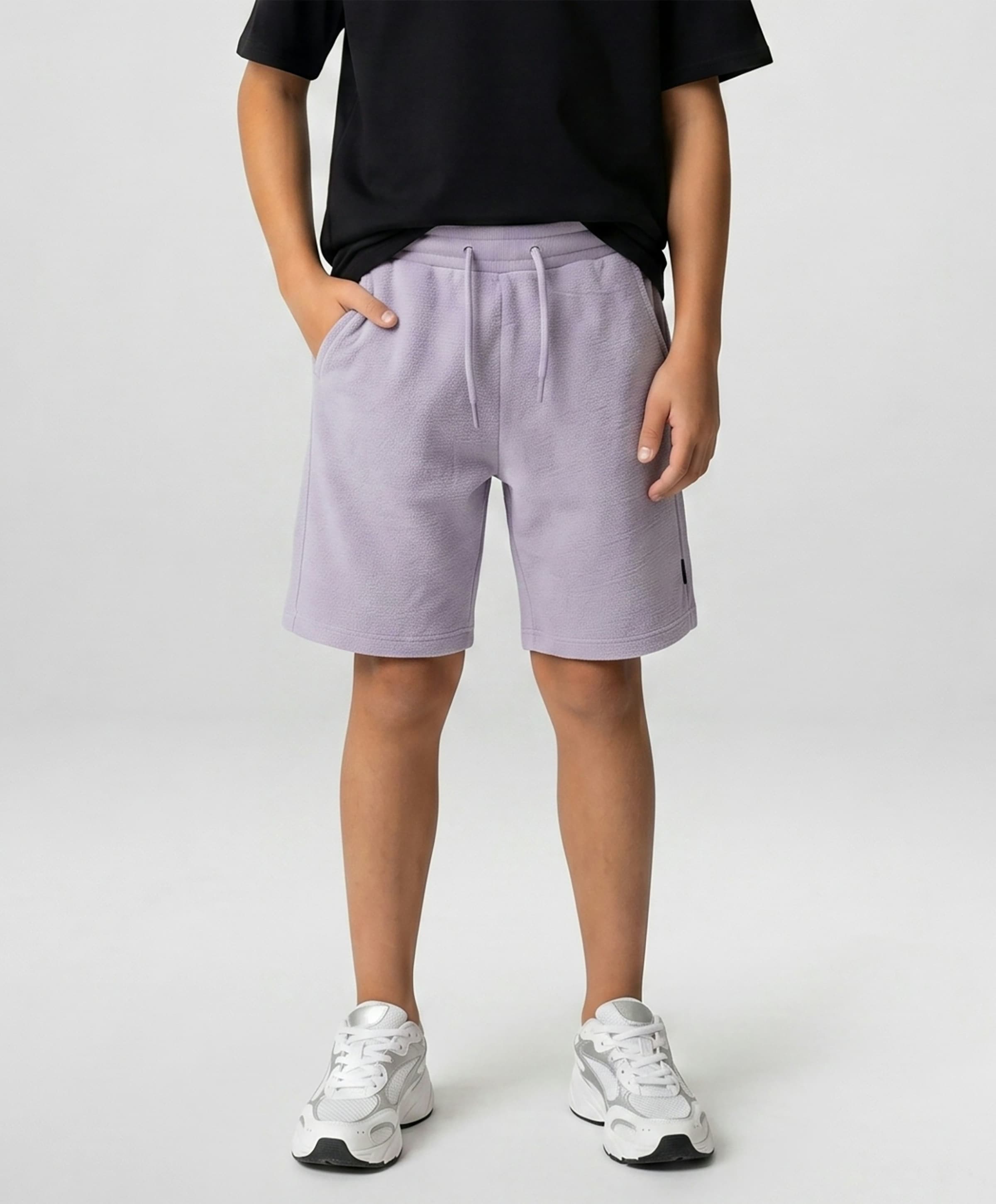 Cars Jeans Kids LOWKEY SW Shorts Moss jongens korte broek paars