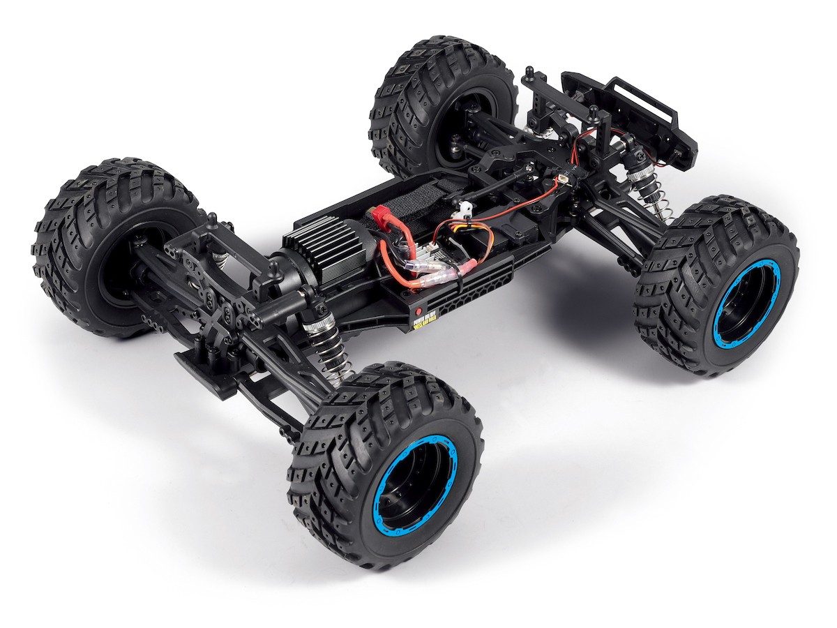 BLACKZON - Smyter MT 1/12 4WD Elektisk Monster Truck - Blå