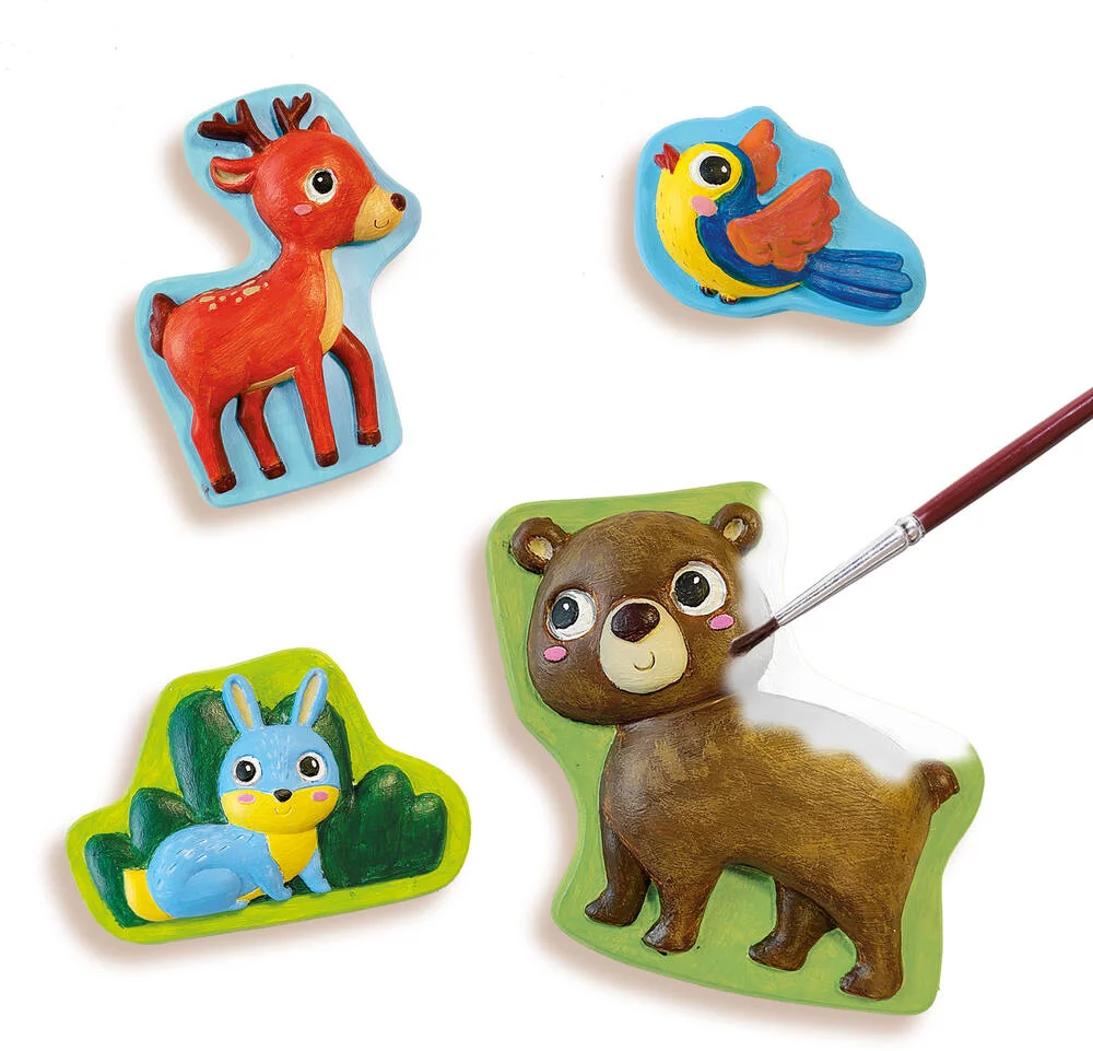 MOULAGE ET PEINTURE - ANIMAUX DE LA FORET