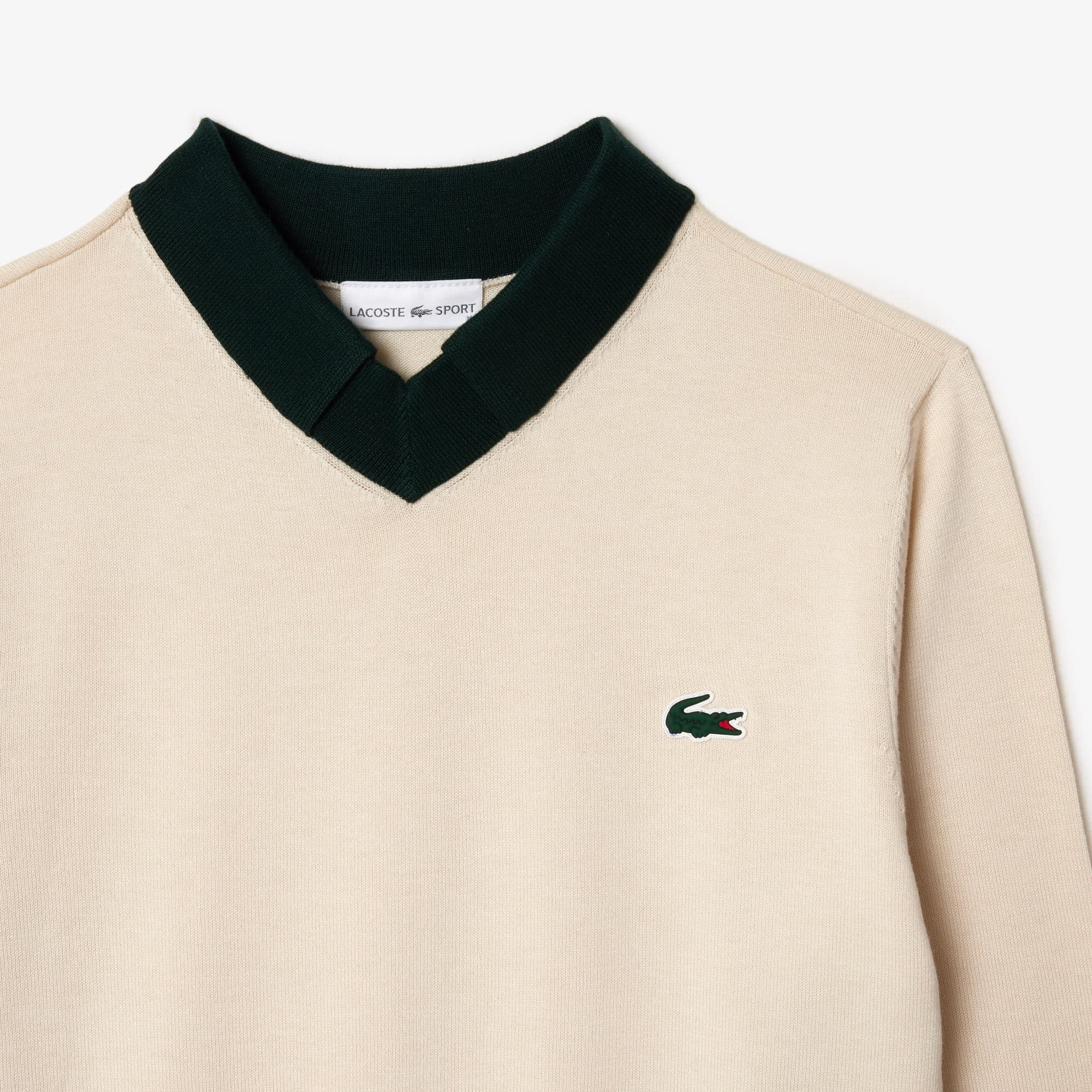Pull Golf en coton Pima Pullovers - Blanc - Lacoste - Femme