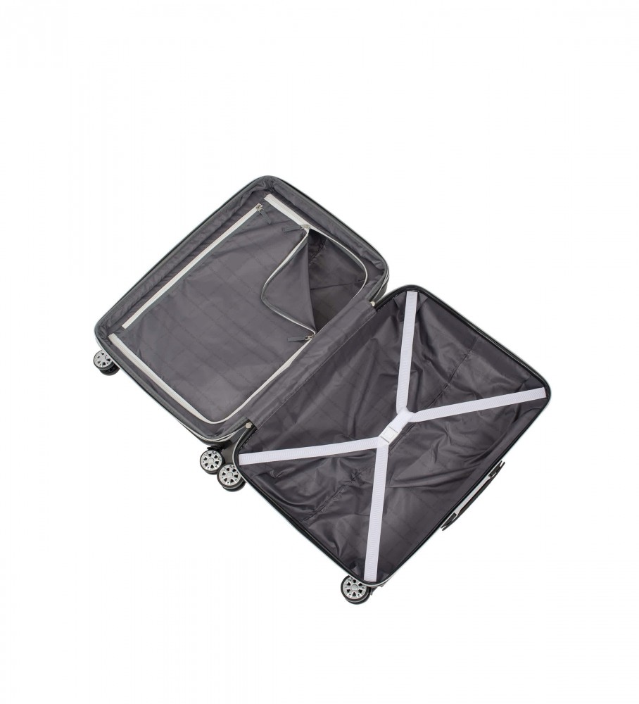 Mala de viagem média Calvin Klein Odyssey 70L preta - 42x28x59cm -