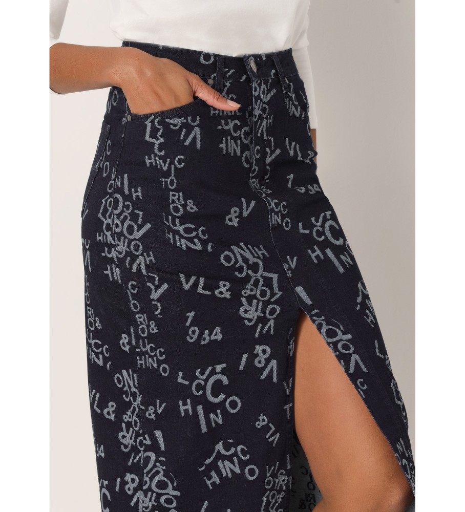 Victorio & Lucchino, Saia jeans V&L Navy