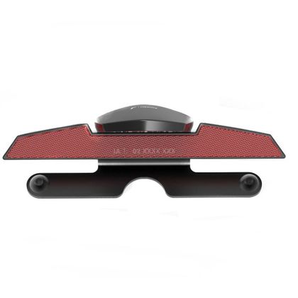 Eclairage de plaque Rizoma avec catadioptre Universel - Noir