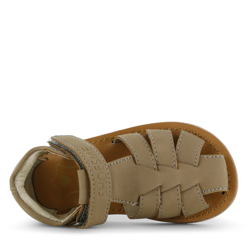 Shoesme taupe sandaal Microleer | Uni schoenen