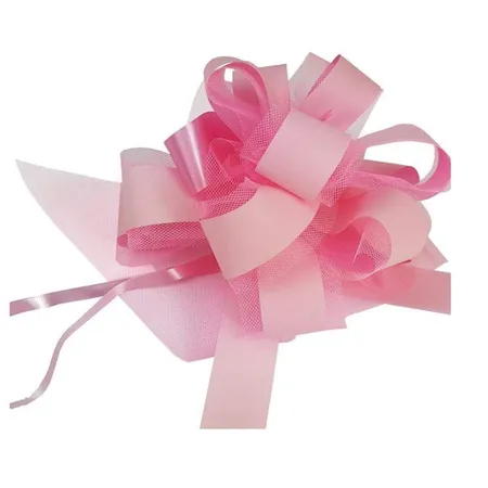 Roth Ziehschleife mit Tüll rosa