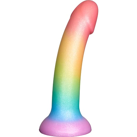 baseks Rainbow silikone dildo 18 cm