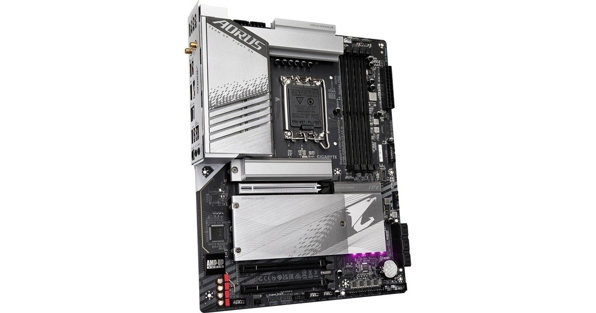 GIGABYTEZ790 AORUS ELITE AX-W socket 1700 moederbord  (Zilver, RAID, 2.5Gb-LAN, WLAN, BT, Sound, ATX, Tweedekans)