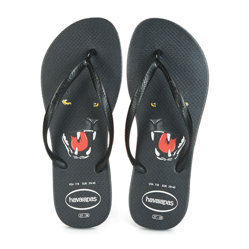Havaianas - SLIM ANIMAL PRINT - Noir