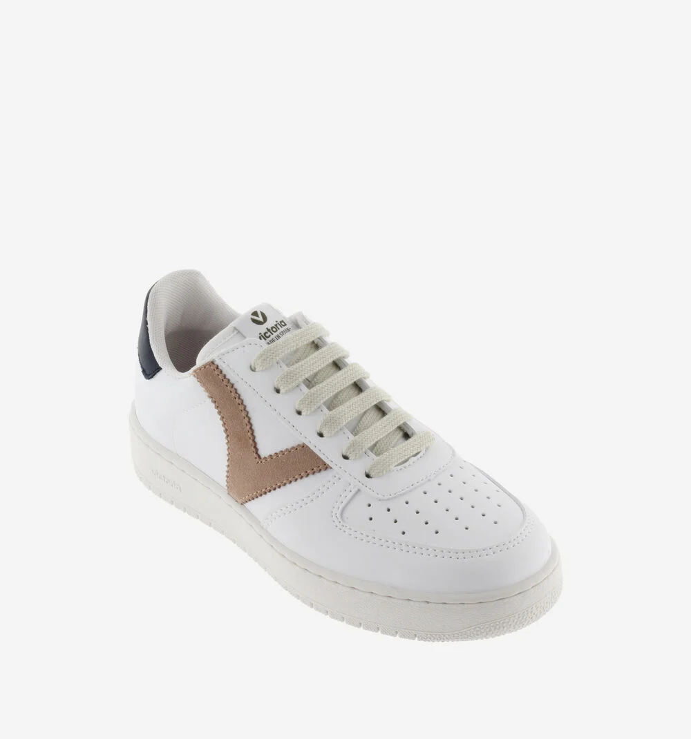MADRID EFFET CUIR CONTRASTANT Baskets sport unisexe CUARZO