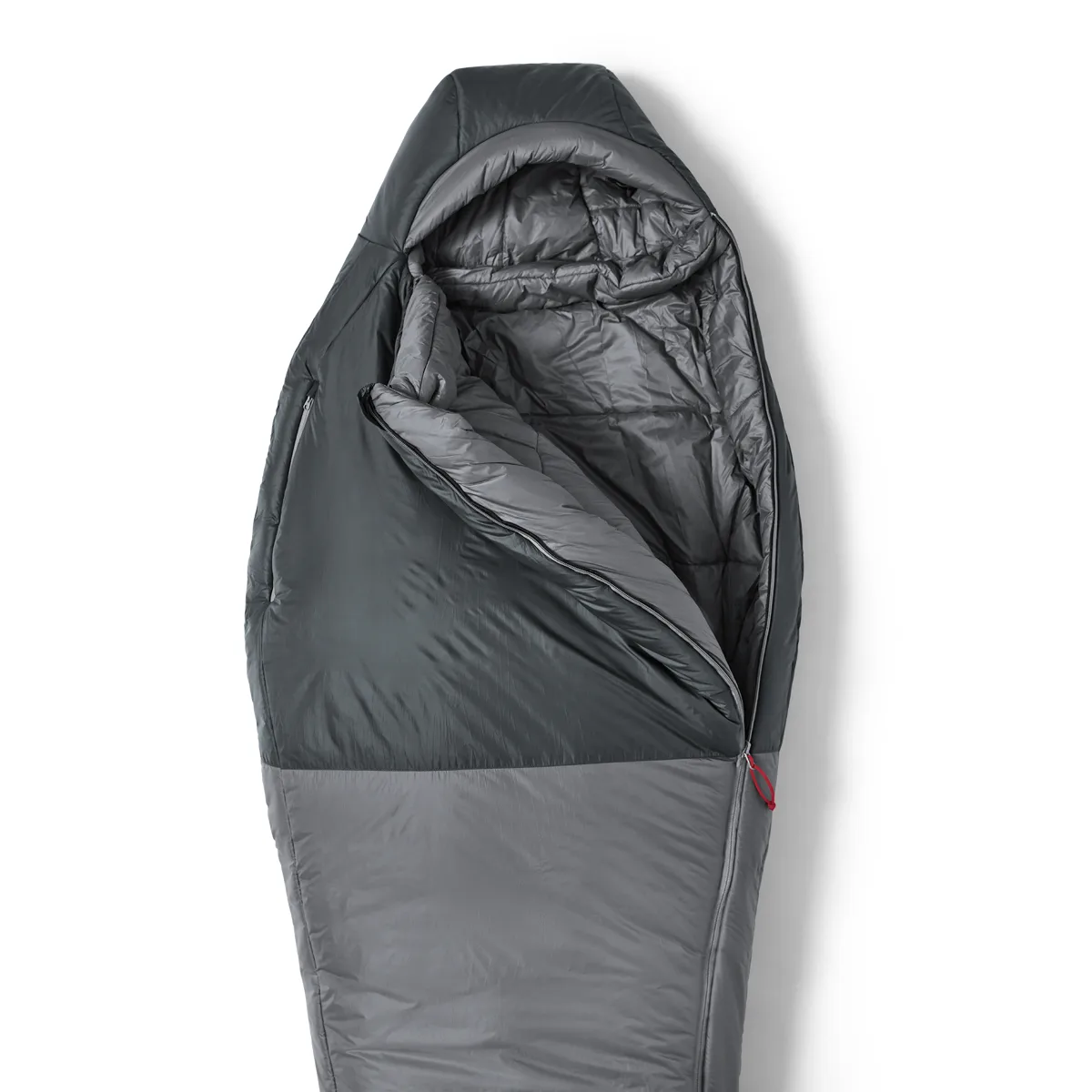 Helsport Explorer Pro Fiber 0 Sleeping Bag 200cm Smoky Grey / Ruby Red