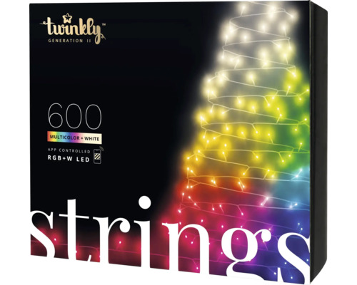 Twinkly lichtsnoer 600 LED's Multicolor + Wit