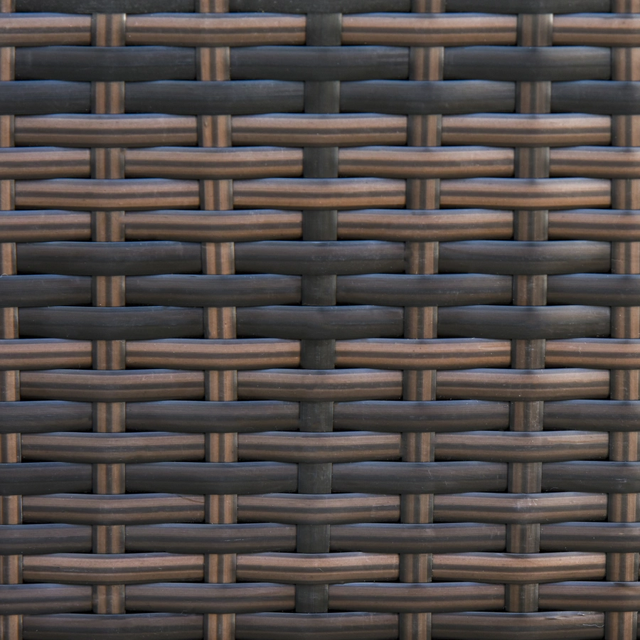 Outsunny 3 - Sitzer Rattansofa mit Kissen braunweiß