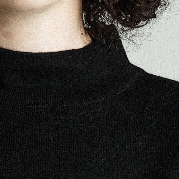 Strickpullover Merino schwarz
