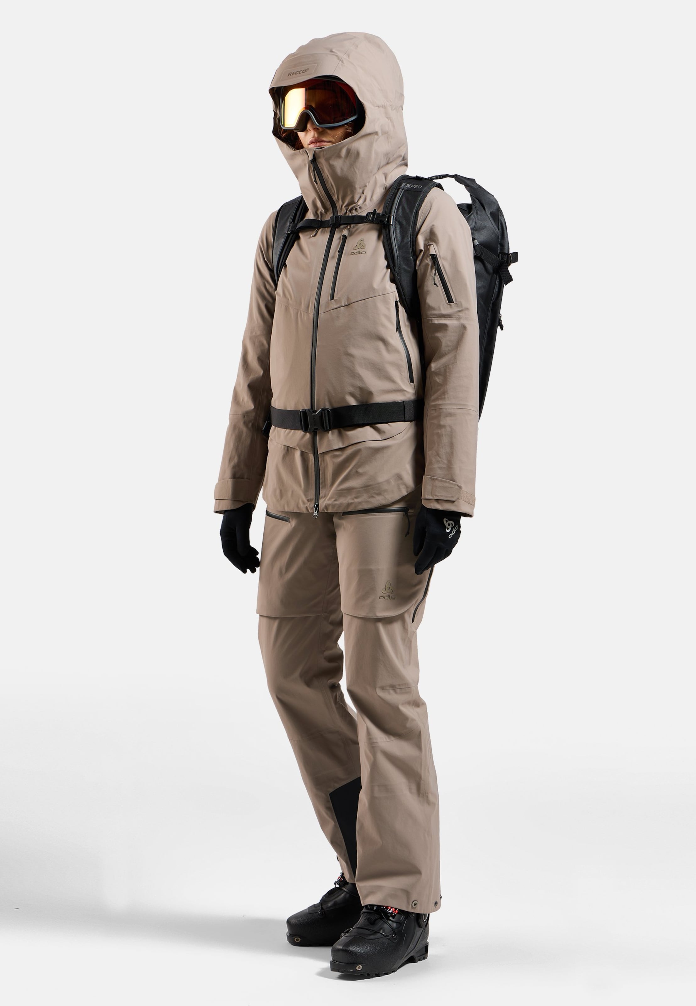 X-Alp 3L Hardshell Ski-Jacke in cinder