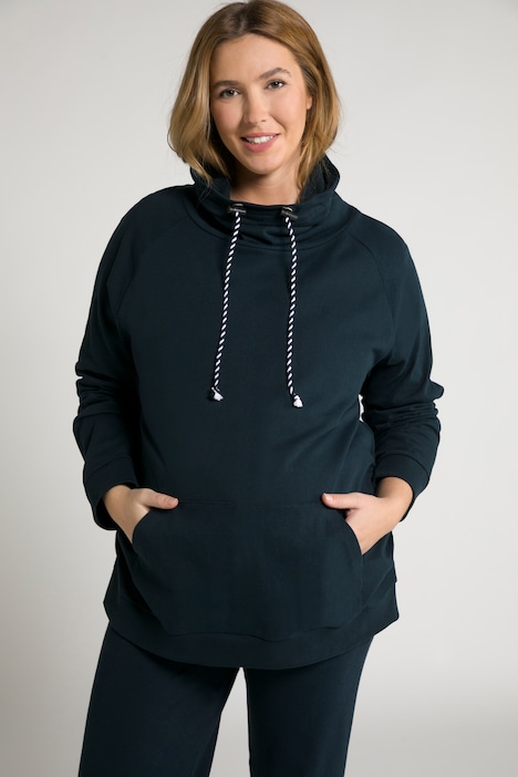 Bellieva-Sweatshirt, elastische Seitennähte, Langarm