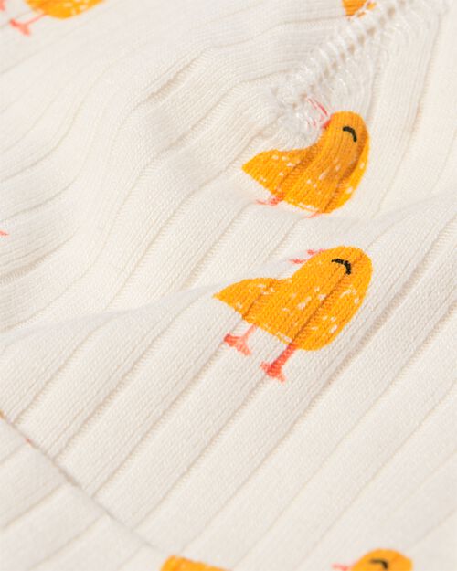 bonnets en bambou côtelé avec fleurs pour bébé - 2 pièces