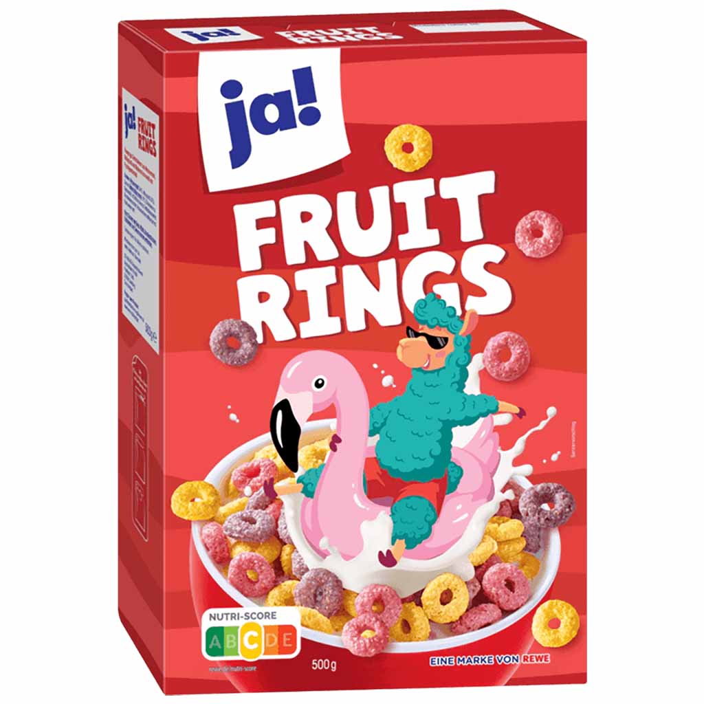 Ja! Fruit Rings 500g MHD:16.11.25