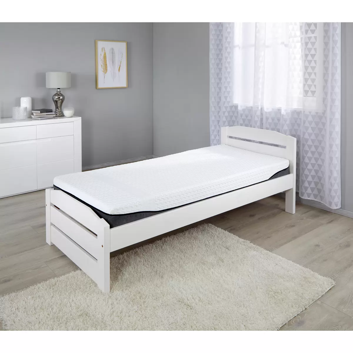 Kaltschaummatratze Homestar H2 180 x 200 weiss