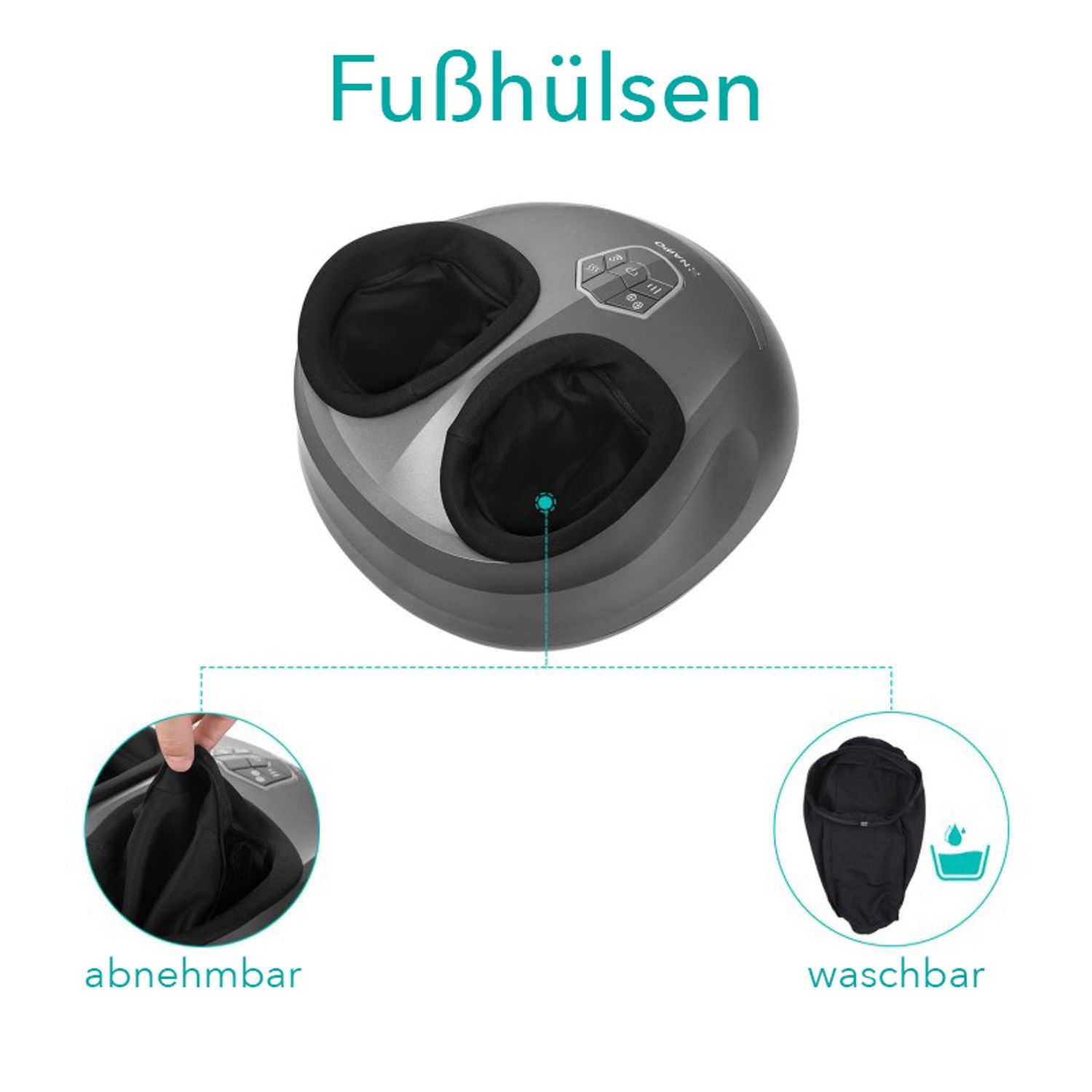 NAIPO Fußmassagegerät Elektrisch Fußmassage