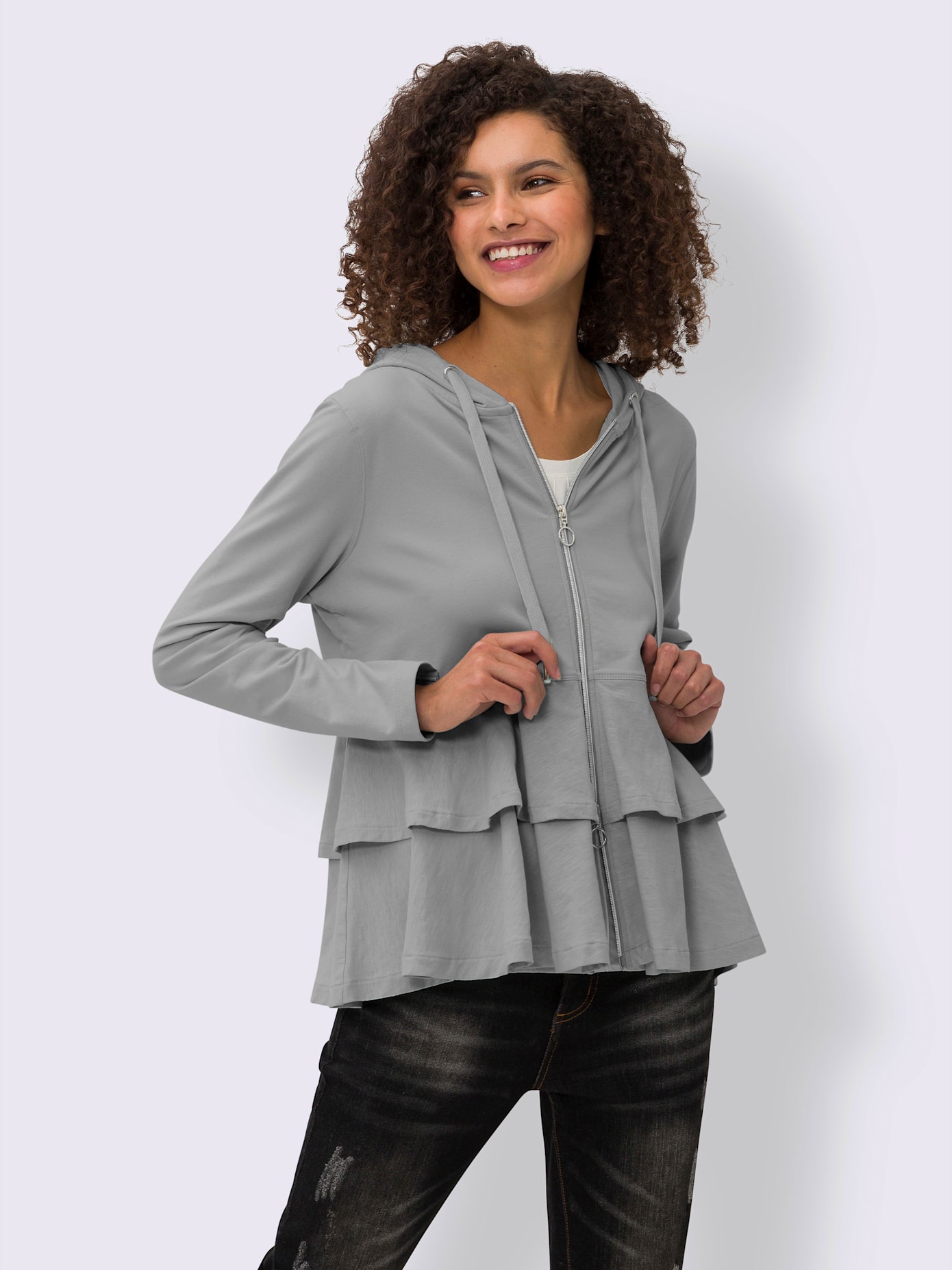 Veste légère volants affinants