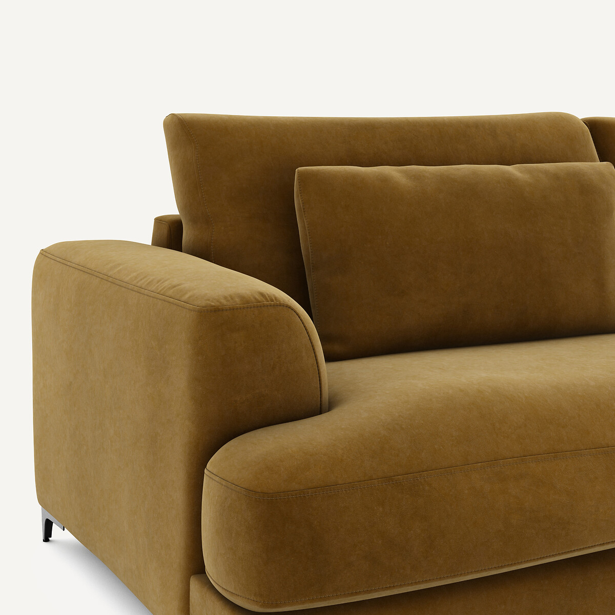 AM.PM<br>Sofá-cama de veludo de 4 lugares, Marsile