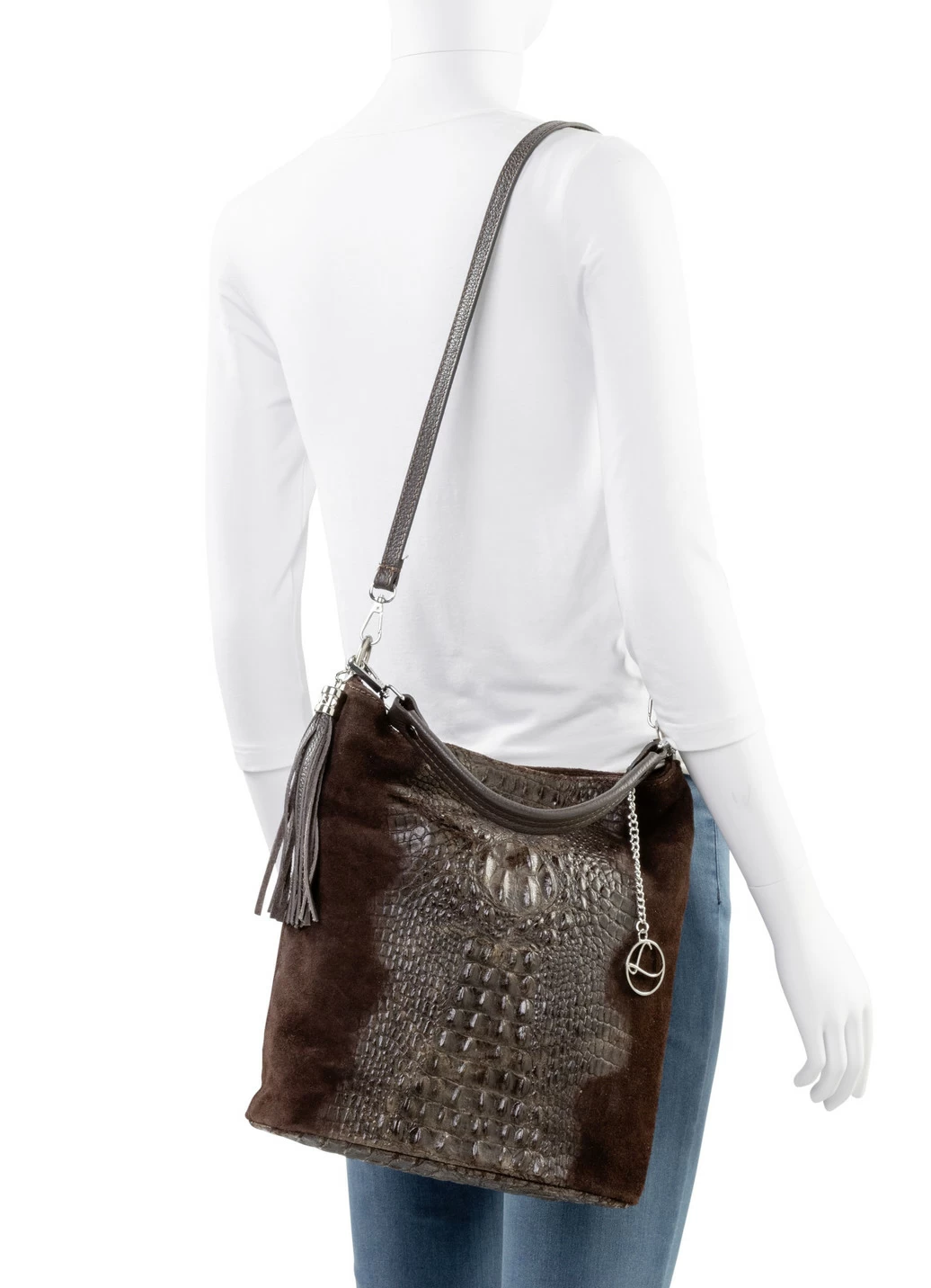 Laurina Tasche aus Kalb-Veloursleder