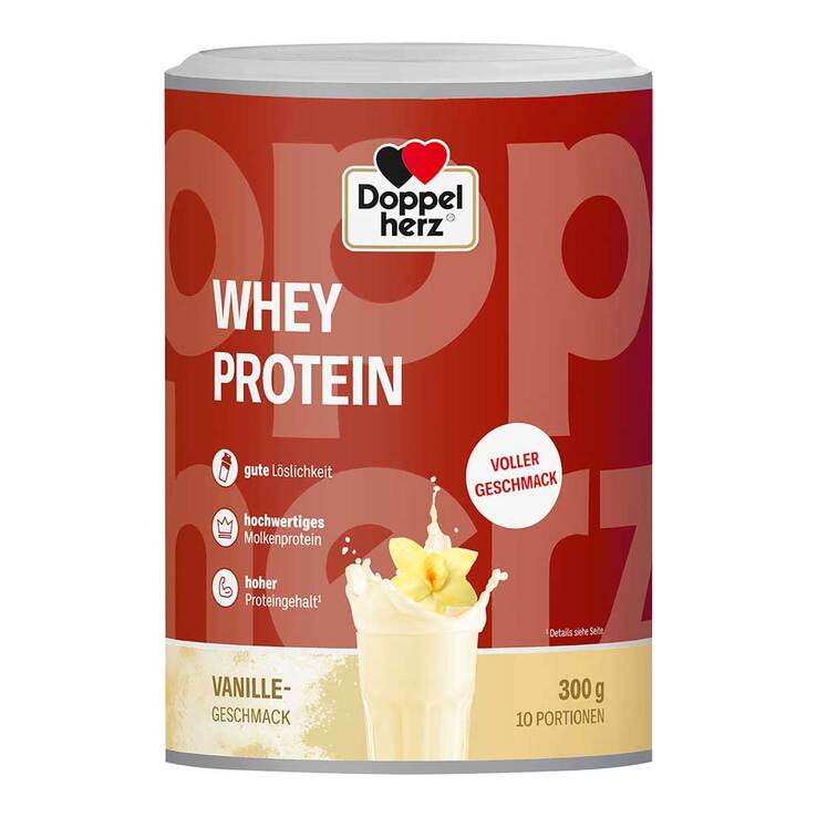 Doppelherz Whey Protein Vanille-Geschmack Pulver, 300 g