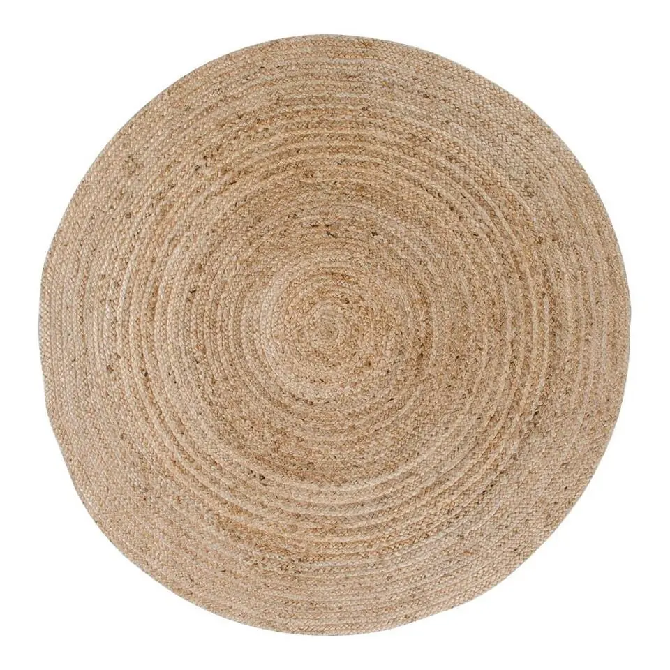 Vloerkleed Ø180cm Jute - Naturel - Kleed Bombay