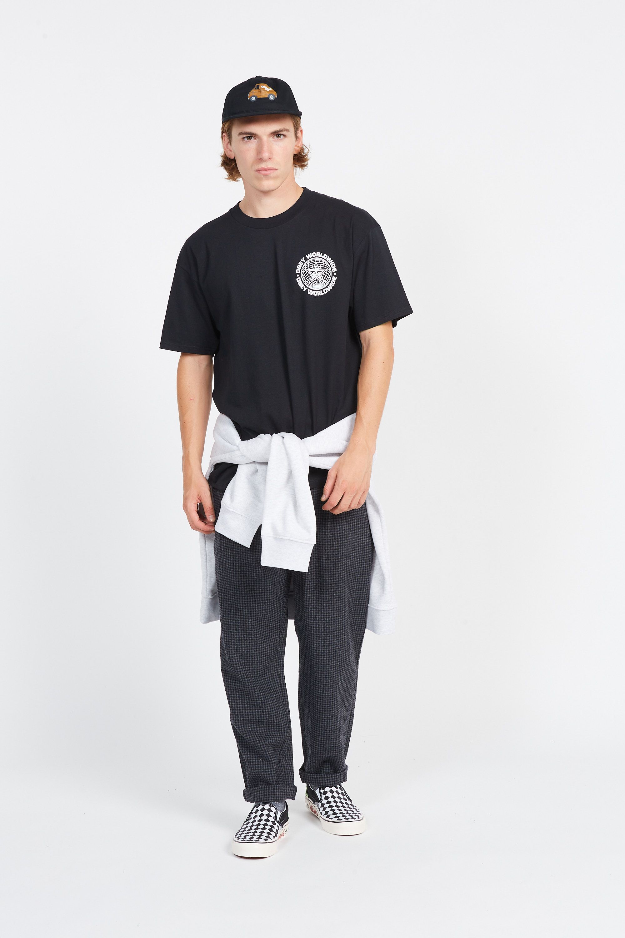 OBEY T-shirt WORDWIDE GOBE Noir