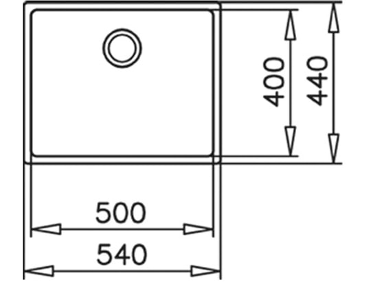 TEKA - Evier sous plan Be Linea RS15 a encastrer sous plan, Inox