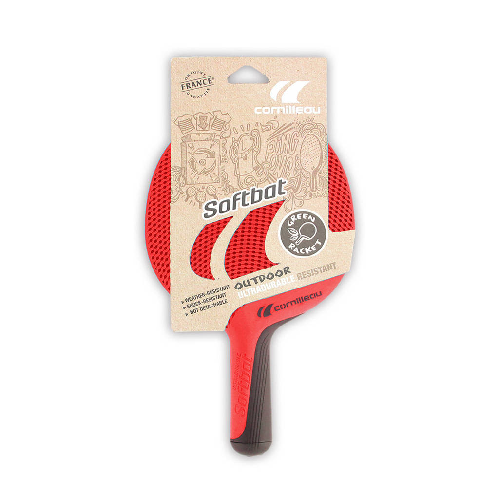 Tafeltennis bat Softbat rood Tafeltennisbat Softbat (rood)