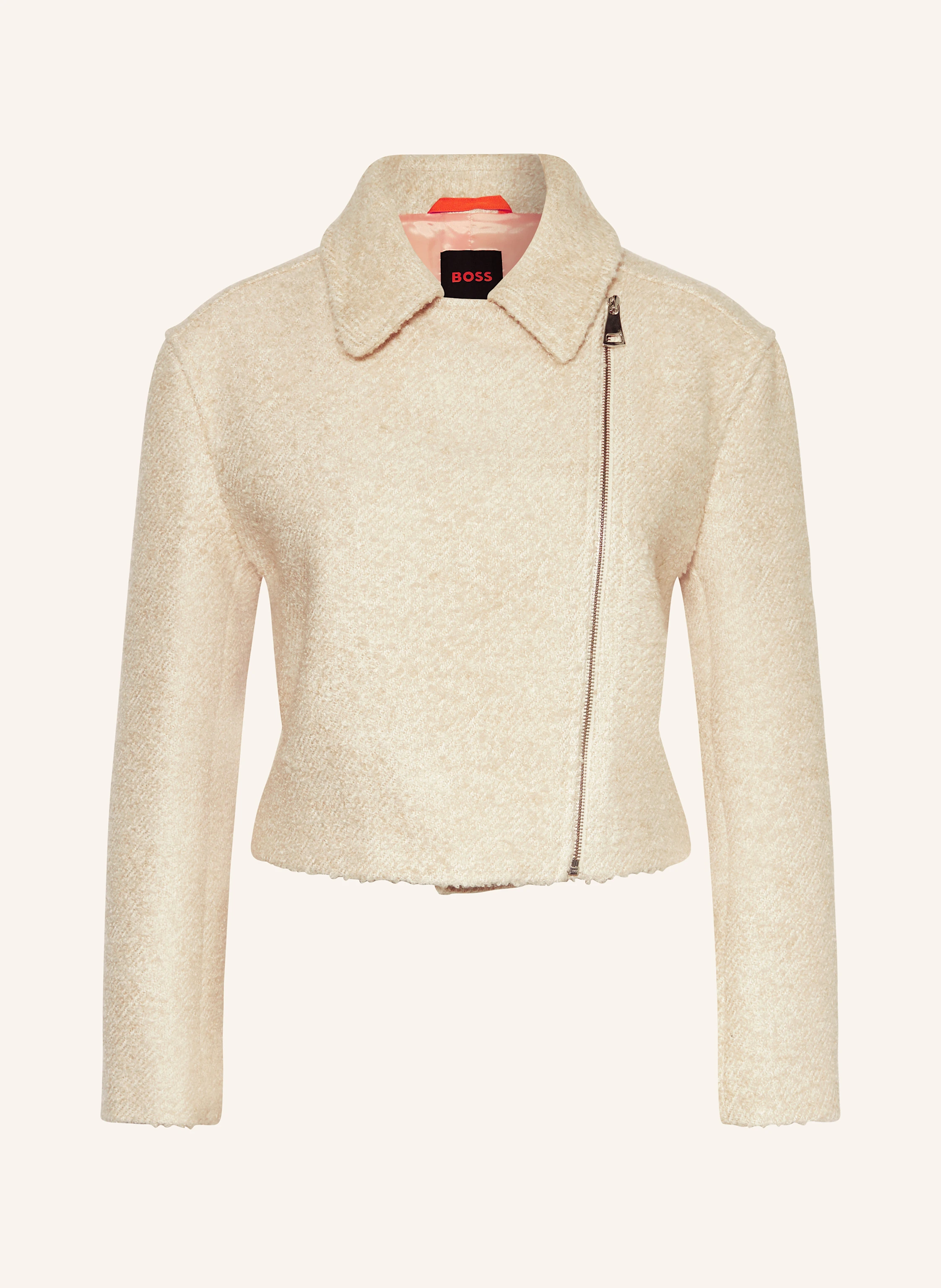 BOSS Cropped-Jacke JABI aus Bouclé
