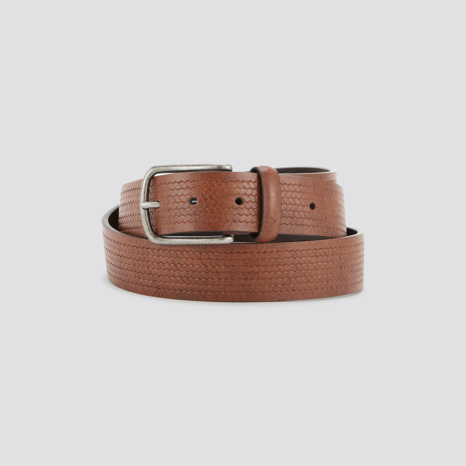 Ceinture fantaisie à boucle Marron