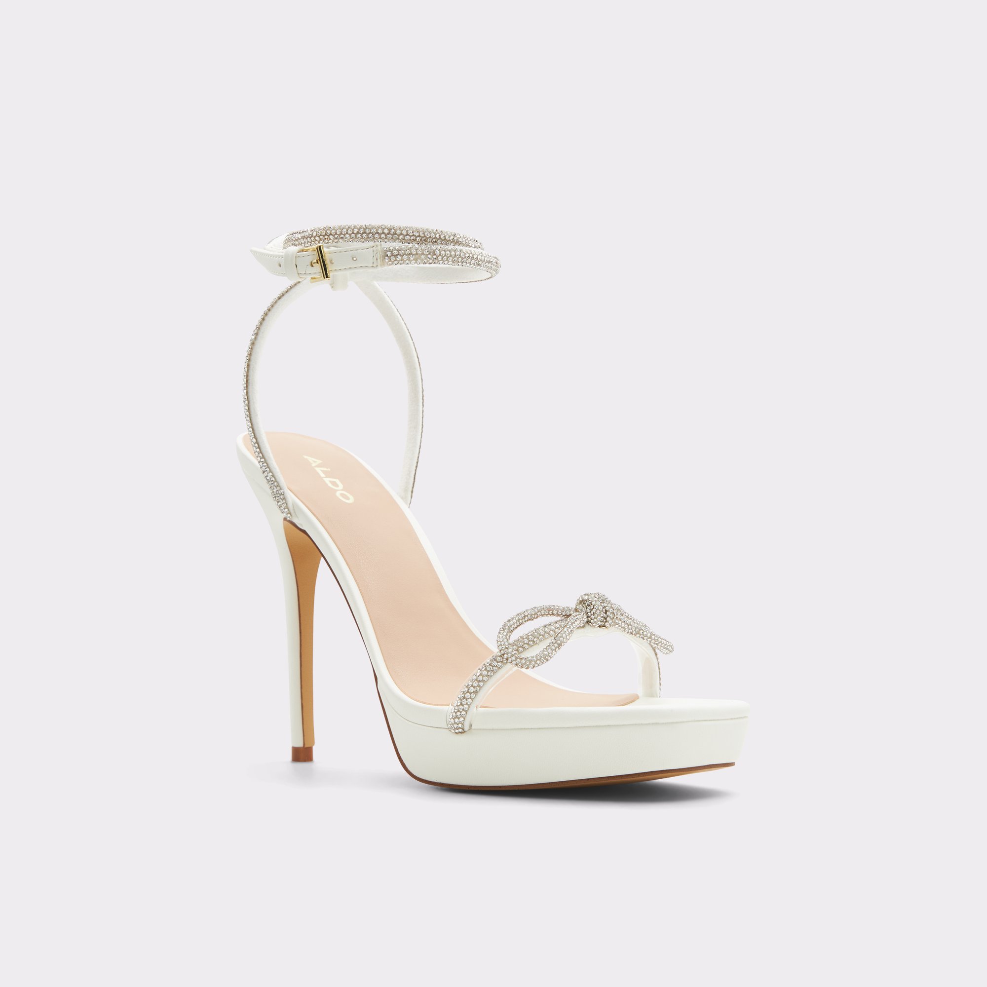 Domenica White Women Strappy Sandals